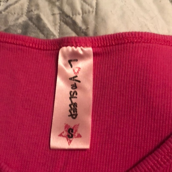 Pink sleep tank top - Picture 2 of 2